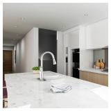 Touch Kitchen Faucet with Touchless Technology, Smart Kitchen Sink Faucet with Pull Down Sprayer, Touch on Activated Kitchen Bar Farmhouse Kitchens, RV, Sinks Faucet (Brushed Nickel) - Retail: $70