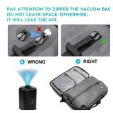 BANGE Air Vacuum Backpack with Pump,Seal Air Packing Vacuum System Compression with Anti Theft Lock, Expandable Large Capacity Backpack for Travelâ¦ - Retail: $130