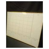 Aitakatta 3-in-1 Dry Erase Calendar for Wall with Golden Aluminum Frame, 23.6X 17.7 inches Magnetic Monthly & Weekly Calendar Whiteboard, Dry Erase Board for Wall for Decor/Memo(YL+ZL-Gold,4560) - Ret