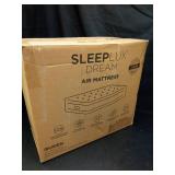 SLEEPLUX Dream Luxury Queen Air Mattress, Built-in Dual Pump, Stays Inflated All Night, 18â Double-High Blow-Up Airbed with Coil Beams, for Guests, RV Camping & Home, 1-Year Warranty - Retail: $1