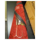 tchdio Door Mat Outdoor Indoor Entrance Doormat-Semicircular Durable Rubber Non Slip Front Door Mat for Outside Inside Entry Entryway Dirt Trapper WelcomeMat for Muddy Paws and Shoes-Red 17âx30â