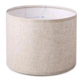 SET OF 2 Lamp Shade for Table Lamps, Floor Lamps, 10\" Top X 14\" Bottom X 10\" High Large Lamp Shade, Beige Fabric - Retail: $30