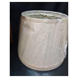 SET OF 2 Lamp Shade for Table Lamps, Floor Lamps, 10\" Top X 14\" Bottom X 10\" High Large Lamp Shade, Beige Fabric - Retail: $30