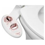 LUXE Bidet NEO 120 - Single Nozzle, Self-Cleaning, Non-Electric Bidet Attachment for Toilet Seat, Adjustable Water Pressure, Rear Wash (Rose Gold) - Retail: $39