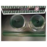 Chain-Link Fence Blade Slats with Bottom Lock (4-ft, Green) - Retail: $50