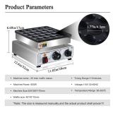 Mini Pancake Maker 25pcs Dutch Pancake Maker 950W Mini Pancakes Maker Machine Commercial Electric Dutch Pancakes Maker, Non-stick hotcakes Maker for Restaurant - Retail: $58