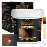 2-in-1 Rust Converter & Metal Primer - 1 Gallon Black Rust Paint Inhibitor for Metal, Ultra Car Rust Reformer & Encapsulator, Long-Lasting Anti Rust Conversion Coating, Heat Resistance - Retail: $56