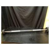 Rubber Coated Fixed Barbell, Pre-Loaded Weights Straight Solid Steel Barbells, Weighted Bar for Weightlifting Exercise, Bodybuilding, Strength Training, Squat Rack & Bench Press, 40lb - Retail: $116