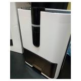 Small Dehumidifier with Drain Hose, 1000 Sq.Ft Portable Dehumidifiers for Bedroom, Bathroom, RV, Closet, Home Basement Mini Quiet Dehumidifier Auto Shut Off 7 Colors LED Light, White - Retail: $50