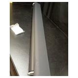 AOSKY Blackout Roller Shades Cordless Blinds for Windows, Free-Stop Shades with Valance, Thermal Insulated Fabric, UV Protection, Natural Woven Blinds for Home and Office (34.5\" W x 72\" H, Black) - 