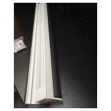 AOSKY Blackout Roller Shades Cordless Blinds for Windows, Free-Stop Shades with Valance, Thermal Insulated Fabric, UV Protection, Natural Woven Blinds for Home and Office (34.5\" W x 72\" H, Black) - 