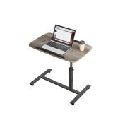 Adjustable Overbed Bedside Table with Wheels Hospital Bed Table Portable Computer Stands Movable Desk Computer Table for Bed Laptop Stand for Couch - Retail: $50