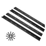 Set of 4 C Channel Steel Support for Table Top Live Edge Slab, 30\" x 1/2\" Leg Hidden Metal Support Bracing C Channel Bracket with Screws for Woodworking or DIY Projects, 30 Inch - Retail: $46