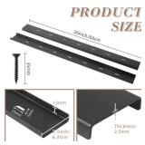 Set of 4 C Channel Steel Support for Table Top Live Edge Slab, 30\" x 1/2\" Leg Hidden Metal Support Bracing C Channel Bracket with Screws for Woodworking or DIY Projects, 30 Inch - Retail: $46