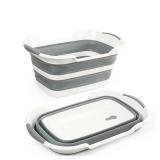 Smoochie Collapsible Dog Bathtub, Dog Tubs for Bathing, Portable Tub, Dog Wash Tub, Pet Tub and Dog Bath Tub for Dog/Cat/Pet and Puppy Bath Tub, Dog Tub for Pets and Cats (Gray) - Retail: $37