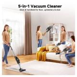 fenhua Corded Stick Vacuum Cleaner - Lightweight, Powerful Suction with 450W Motor, 3-in-1 16.4Ft Cord Vacuum Cleaners for Home, Hard Floor, Carpet, Pet Hair Black TESTED AND SUCKS VERY WELL  - Retail
