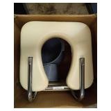 Medline Drop Arm Commode with Padded Seat and Backrest, Durable Toilet Chair for Adults and Seniors, Removable Pail, Splash Guard, Drop Down Arms for Easy Transfer, 350 lb. Weight Capacity, Tan - Reta