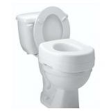 Carex Raised Toilet Seat Riser  Adds 5.5  of Height  300 lb Weight Capacity  Slip-Resistant  White - Retail: $255