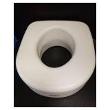 Carex Raised Toilet Seat Riser  Adds 5.5  of Height  300 lb Weight Capacity  Slip-Resistant  White - Retail: $255