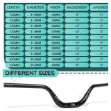 BUCKLOS Mountain Bike MTB Handlebars 25.4/31.8mm - 20/30/50/90/100/120/160mm Rise MTB Aluminum Alloy Handlebar - 720/780mm Extra Long Bicycle Riser HandleBars for E-Bike Folding Bike Downhill Racing. 