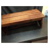 Slatted Wood Low Bench - Retail: $125