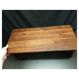 Slatted Wood Low Bench - Retail: $125