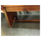 Slatted Wood Low Bench - Retail: $125