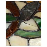 Yanokooe Tiffany Ceiling Fans with Lights - 48\" Ceiling Fan Chandelier with 5 Dual-Blades and Glass Shade, 6 Speeds and Reversible, Indoor and Outdoor, Retro Style - Retail: $160