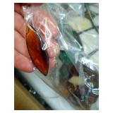 Yanokooe Tiffany Ceiling Fans with Lights - 48\" Ceiling Fan Chandelier with 5 Dual-Blades and Glass Shade, 6 Speeds and Reversible, Indoor and Outdoor, Retro Style - Retail: $160