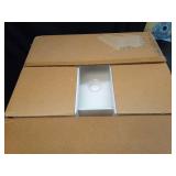 20 Inch Bathroom Vessel Sink Rectangular - HLBLFY 20x14 Inch Modern White Bathroom Sink Rectangle Above Counter Porcelain Ceramic Vessel Vanity Sink Art Basin - Retail: $90