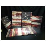 Native American Decor Posters and Prints on Canvas Retro Paintings Military Pictures Multi Panel Wall Art United States Artwork Home Decor for Living Room Giclee Framed Ready to Hang 50\"Wx24\"H - Ret