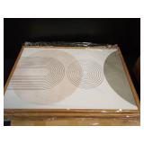 BINCUE Neutral Abstract Wall Art Beige Large Wall Decor Boho Mid Century Modern Artwork Art Print for Living Room Bedroom Office 24\"x36\" Set of 3 - Retail: $130