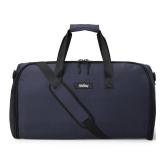 Halfday Convertible 2-in-1 Garment Duffel Weekender Bag 45L | Wrinkle-Free Travel, Hanging Suit Compartment, Shoe Pockets, Trolley Sleeve. Durable & Water-Resistant Carry-On, Marine - Retail: $128