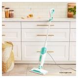 Shark Steam Mop with a Machine Washable Dirt Grip Pads, Removable Water Tank, Lightweight, Steam Cleaner for sealed Hard Floors, Marble, Stone, Hardwood, Tile, Laminate, White/Seafoam, S1000 - Retail: