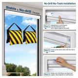 MANSNIX Smart Motorized Blinds with Remote, Cordless No-Drill Automatic Roller Shades, Blackout Electric Blind for Windows, White, 48 x 72 - Retail: $111