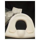 Potty Training Seat, SKYROKU Upgrade Toddler Toilet Seat for Kids Boys Girls, 2 in 1 Potty Training Toilet, Splash Guard Anti-Slip Pad Step Stool,New Sector-Shape Stabilized Base and heavier (Grey) - 