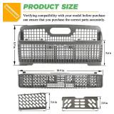WP8562043 8531233 Universal Dishwasher Silverware Basket Replacement for Whirlpool Kitchenaid Dishwasher Utensil Basket - Replaces Kitchenaid Dishwasher Basket W10190415 8531288 8562043 by Techecook -