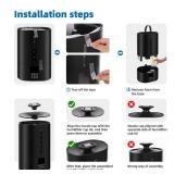 6L Humidifiers for Bedroom Large Room Home, Cool and Warm Humidifier for Plants Mist Top Fill Desk Humidifier Essential Oil Diffuser, Quiet Humidifiers with Adjustable Mist,360Â°Nozzle-Midnight Blac