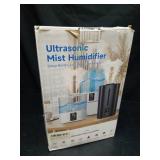 6L Humidifiers for Bedroom Large Room Home, Cool and Warm Humidifier for Plants Mist Top Fill Desk Humidifier Essential Oil Diffuser, Quiet Humidifiers with Adjustable Mist,360Â°Nozzle-Midnight Blac