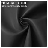 Yikda Self Adhesive Leather Repair Patch Kit, 31.4 in x 21.5 in Large Vinyl Leather Repair Tape for Furniture, Car Seat, Couch, Sofa, Chair Smooth Black - Retail: $10