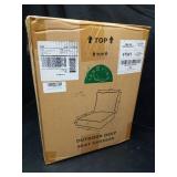 TANGYING Outdoor Seat Cushion Set, 24 x 24, Rain-Proof & Fade Resistant, Patio Furniture Cushions with Deep Seat Bottom and Back, Removable Cushions for Chair, (Beige) - Retail: $60