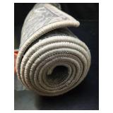 MaxRugrs Washable Runner Rug Non Slip Kitchen Rug Runners for Hallways,Stain Resistant Vintage Floor Carpet Runners for Entryway,Laundry Room,Bedroom-Beside Area Rugs(2.5x6,Ivory Grey) - Retail: $17