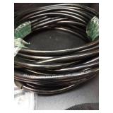 Sewer Jetter Kit for Pressure Washer, 100FT Drain Cleaner Hose 5800PSI with 1/4 Inch NPT Corner, Rotating Nozzle and 4 Different Button Nose Sewer Jet Nozzles, Waterproof Tape and 2 Spanners (Black) -