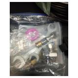 Sewer Jetter Kit for Pressure Washer, 100FT Drain Cleaner Hose 5800PSI with 1/4 Inch NPT Corner, Rotating Nozzle and 4 Different Button Nose Sewer Jet Nozzles, Waterproof Tape and 2 Spanners (Black) -