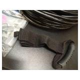 Sewer Jetter Kit for Pressure Washer, 100FT Drain Cleaner Hose 5800PSI with 1/4 Inch NPT Corner, Rotating Nozzle and 4 Different Button Nose Sewer Jet Nozzles, Waterproof Tape and 2 Spanners (Black) -