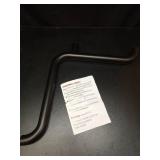 L-Shaped Shower Grab Bar 16x16 Inch, Zepolu Stainless Steel Matte Black Safety Grab Rail, Bathroom Mobility Aid Handrail, Wall Mounted Balance Support Bar Assist Handle for Senior Elderly Handicap - R