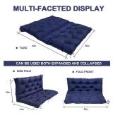Porch Replacement Swing Cushions for Outdoor: 2-3 Seater Garden Waterproof Patio Bench Cushion with Ties - 4\" Thick Swing Chair Cushion for Backyard Furniture Loveseat - Retail: $49