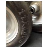 11x6.00-5 Flat Free Tires,2 Pack Solid Zero Turn Tire with 3/4\" 5/8\" 1/2\" Bearings,6\"- 8\" Centered Hub for Flat Free Lawn Mower Tire and Wheel,Cub Cadet Front Tire,Bad Boy Mower,Riding Lawn Mower