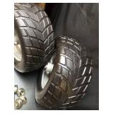 11x6.00-5 Flat Free Tires,2 Pack Solid Zero Turn Tire with 3/4\" 5/8\" 1/2\" Bearings,6\"- 8\" Centered Hub for Flat Free Lawn Mower Tire and Wheel,Cub Cadet Front Tire,Bad Boy Mower,Riding Lawn Mower
