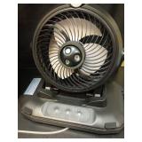 Portable Misting Fan with 11L Large Bucket, 20000mAh USB Rechargeable Battery Operated Camping Fans, 3 Large Spray Nozzles & 3 Strong Wind Speeds Misting Fan, Misting Fans for Outside - Retail: $20